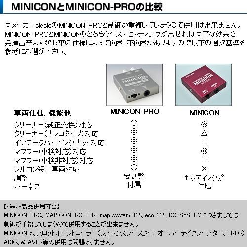 SIECLE シエクル サブコンピュータ ミニコン MINICON スロットルコントローラー インプレッサアネシス GE6/GE7 MC-F01A｜autosupportgroup｜05