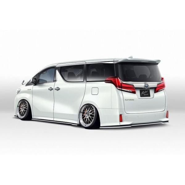 フォルテ 後期 30 アルファード アルファード 未塗装 自動車 30 リアアンダーフラップスポイラー 未塗装
