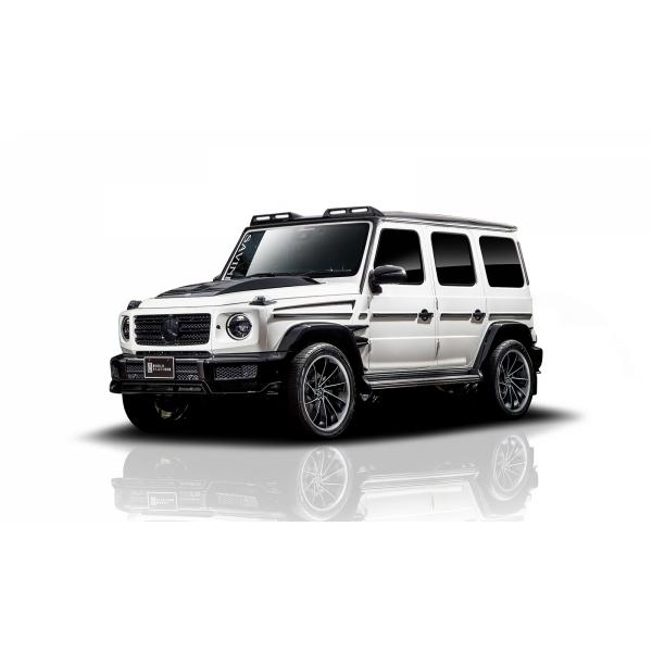 ロウェン ベンツ G-CLASS W463A 350d/400d サイドモールガーニッシュカバー(10pcs)Dry Carbon