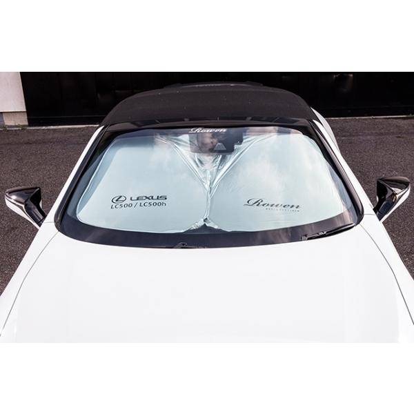 ロウェン LEXUS LC500 ロゴ入りサンシェード (収納ケース付) : オート