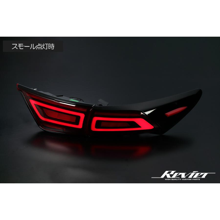 ライツ Revier 60系 ハリアー オールLEDテールランプ 流星Ver オープニング機能搭載 スモークの画像