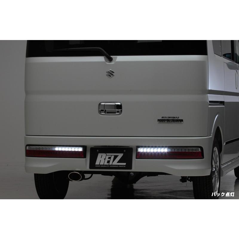 ライツ 流星Ver 【Ver.1】 DA17W エブリイワゴン オールLEDテールランプ クリアレンズ(インナークローム)の画像