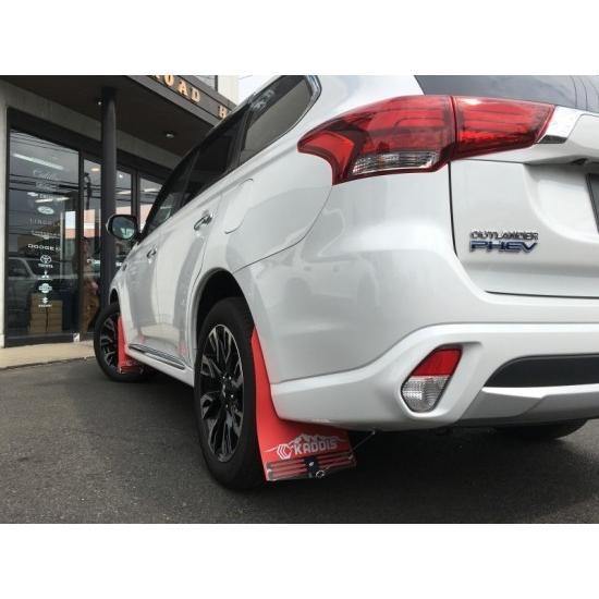ロードハウス アウトランダー PHEV KADDIS マッドフラップ レッド