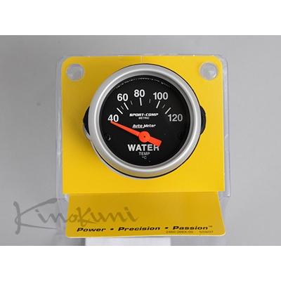 キノクニ キノクニ Kinokuni 52φ電気式 水温計 ブラックパネル (3337-M ショートスイープ水温計/電52φ BP/WS)