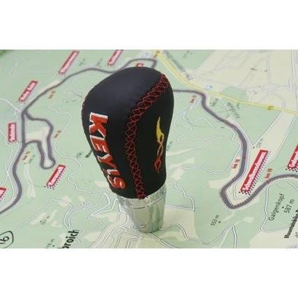 送料無料 Fossa Magna SHIFT KNOB ALL BLACK（オレンジステッチ）