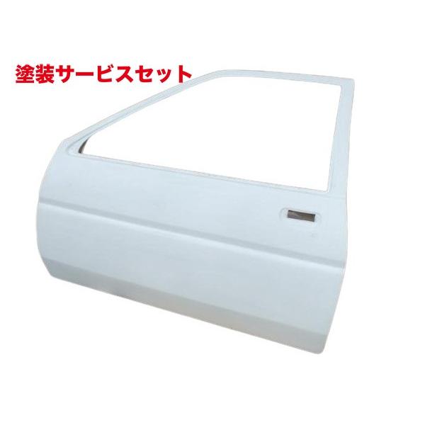 当社塗装品 エアロワークス レビンAE86 2ドア/ドア 軽量FRPドア 左右