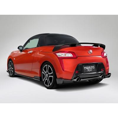 楽天1位 色番号塗装発送コペン La400k グレード ローブ Esqueleto Style リアウィング 平織カーボン製 クリアゲルコート 驚きの安さ M Mahdi Net