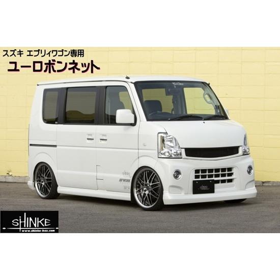 シンケ エブリイワゴン DA64W ユーロボンネット 未塗装 : オート