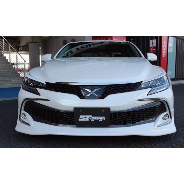 マークx GRX130後期バンパー未塗装 フロントハーフスポイラー未塗装 エスティガレージ マークX GRX130系 後期 フロントハーフスポイラー