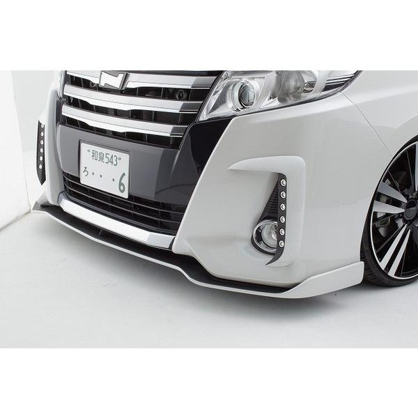ノア シックスセンス フロントリップスポイラー PW/BK 新品 アウトレット シックスセンス ノア 80系前期 Siグレード フロントフラップスポイラー