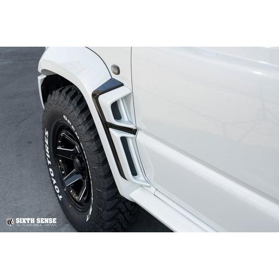シックスセンス ジムニーシエラ JB74 フェンダーダクト前後セット FRP