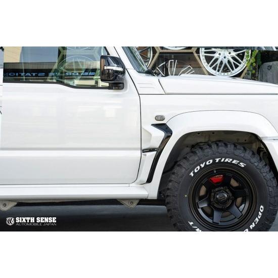 ジムニーシエラ JB74 フロントフェンダーダクト FRP製 単色塗装済 ピュアホワイトパール (ZVR)|autovillage|02