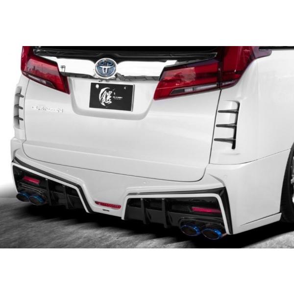 トップシークレット アルファード 30系 S 後期 GLANZEN鎧 リアバンパー