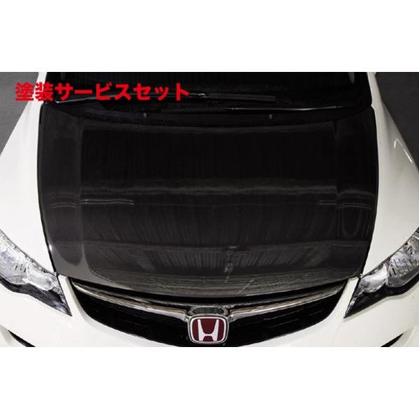 当社塗装品 スプーン シビック TYPE-R FD2 カーボンボンネット