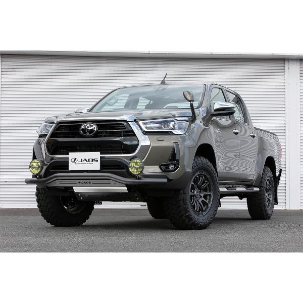 JAOS フロントスキッドバー ポリッシュ ハイラックス gun125 JAOS ジャオス フロントスキッドバー ポリッシュ／ブラック