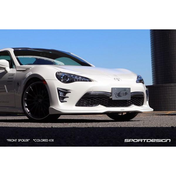 zn6 後期 トヨタ純正 フェンダーフィン 白 クリスタルホワイトパール