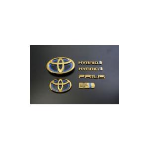 グラージオ プリウス 50系 前期 ソリッドカラー 旗幟 リヤ5点仕掛ける ゴールドクローム 自動車-車、バイク、自転車