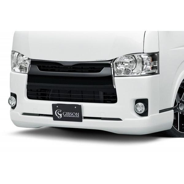 ハイエース 200系 4型 標準ボディ OMEGA フロントハーフスポイラー 塗装済 ホワイト (058)