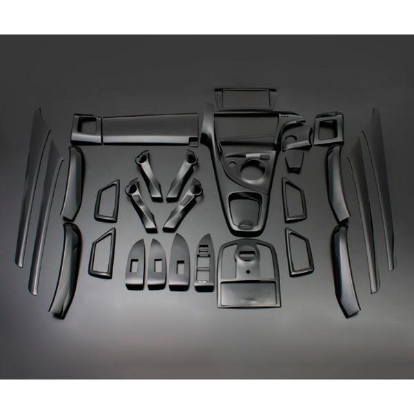 フェガーリ プリウスPHV 35 ハイグレード インテリアパネル 33ピースセット ピアノブラック プリウスphv インテリアパネルの通販