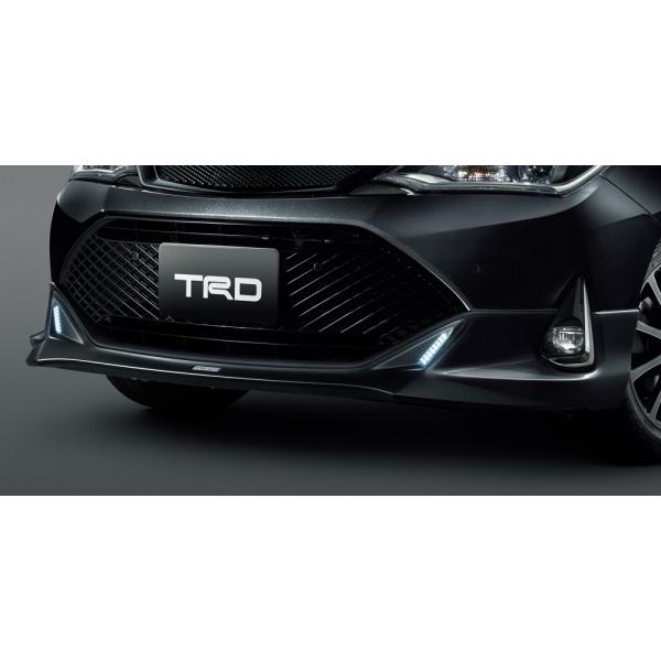 送料無料 160 カローラフィールダー 160 外装パーツ E16 ティーアールディー カローラフィールダー E16 W B フロントスポイラー Led付 ブ