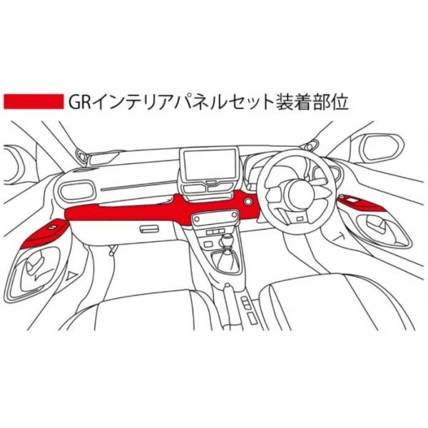 TRD ティーアールディー GRヤリス 10系 GRインテリアパネルセット
