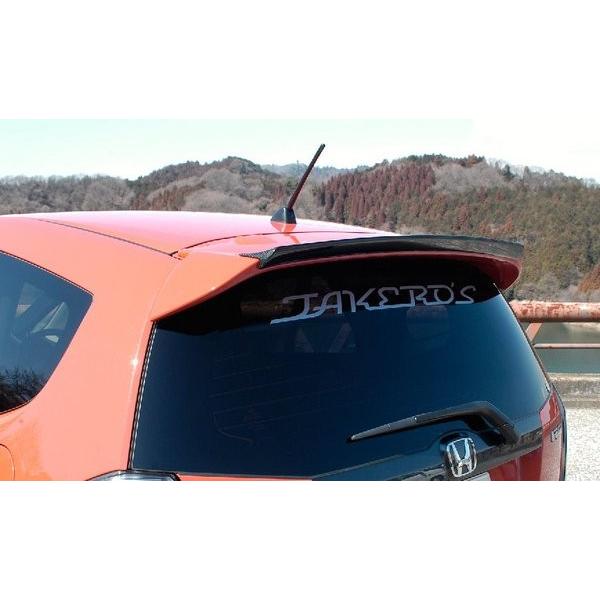 タケローズ フィット GE8 RS 後期 リアウイングプラス FRP : オート