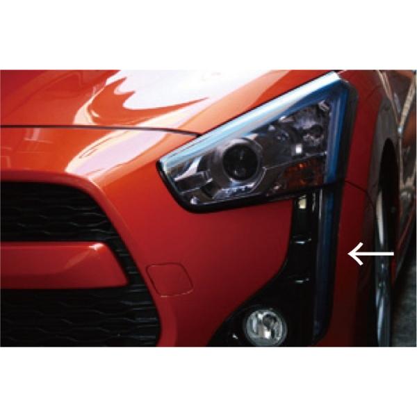 【美品　破損無】自動車用ヘッドライト コペンLA400kローブ　本体 左右セット テイクオフ コペン ローブ LA400K CROSS フロントポジションカバー