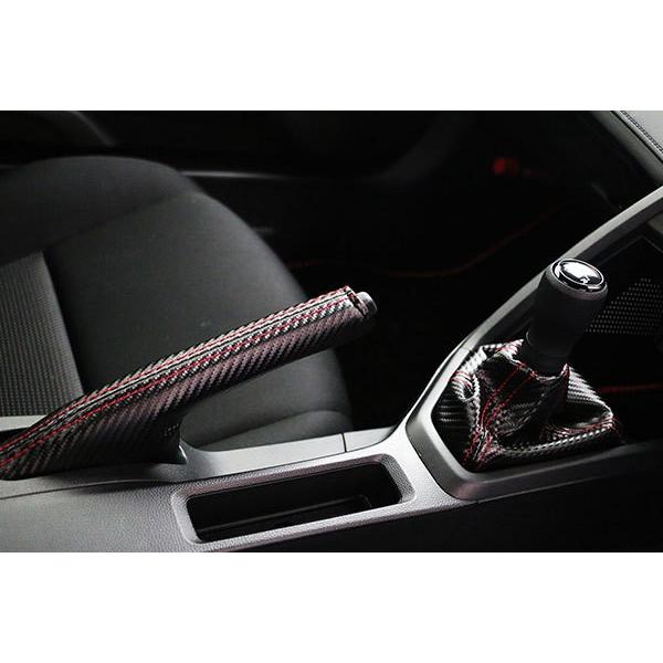 テイクオフ S660 JW5 ベータ 6MT用 シフトブーツ＆サイドブレーキブーツセット ステッチカラー：レッド