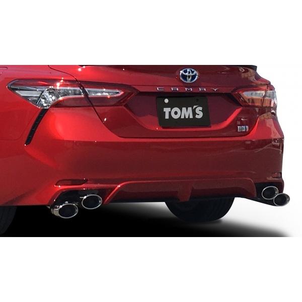 カムリ Xv70 Ws トムス カムリ Ws Axvh70 トムス Ws 標準バンパー及び トムス製リヤバンパーサイドフィン装着車用 エキゾーストシステム トムスバ
