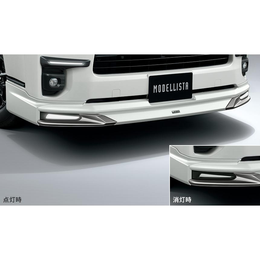 モデリスタ ハイエース 200系 標準ボディ PVM付車 フロントスポイラー