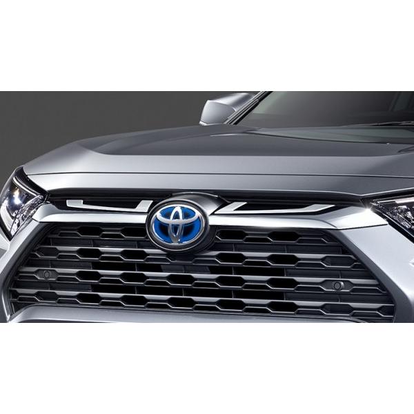 トヨタ RAV4 50系 MODELLISTA フロントガーニッシュ モデリスタ RAV4 XA50 フロントグリルガーニッシュ ブラック× メッキ