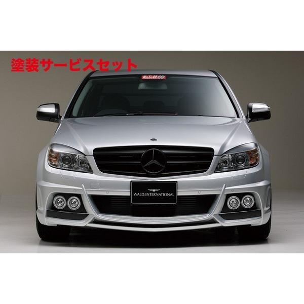 カラー番号をご指定下さい BENZ C W204 (07〜11y) Sports Line Black Bison Edition フロントバンパー Ver.LED