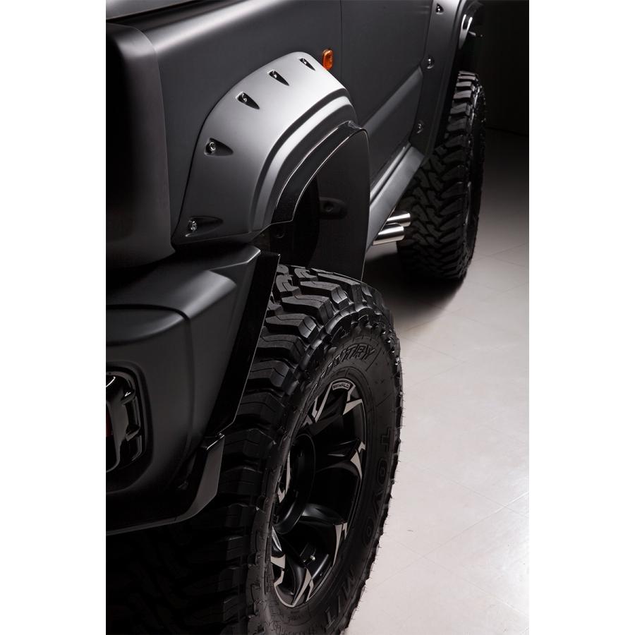 ジムニー　シエラ　JB74W オーバーフェンダー ジムニーシエラ JB74 オーバーフェンダー 未塗装品 : シックスセンス