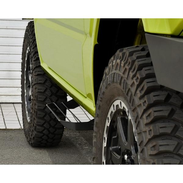 ジムニーJB64 サイドステップ左右1台分　RV4ワイルドグース RV4 Wild Goose Folding Side Steps for JB64 - DIY Installation