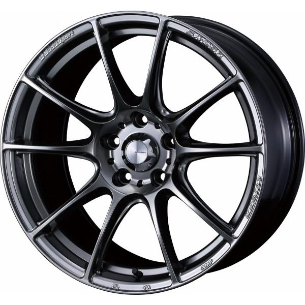 ウェッズ Weds Sport ウェッズスポーツ  SA25R FACE R 18インチ  9.5J  +12 5穴 PCD114.3 PSB (プラチナシルバーブラック) ホイール 4本セ