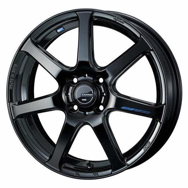 ウェッズ LEONIS NAVIA レオニス ナヴィア07 17インチ リム幅6.5J インセット+42 4穴 PCD100 PBK (プレミアムブラック) ホイール 2本セット
