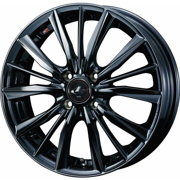 ウェッズ LEONIS レオニス VX 15インチ リム幅4.5J インセット+45 4穴 PCD100 BMC1 (ブラックメタルコート ワン) ホイール 4本セット