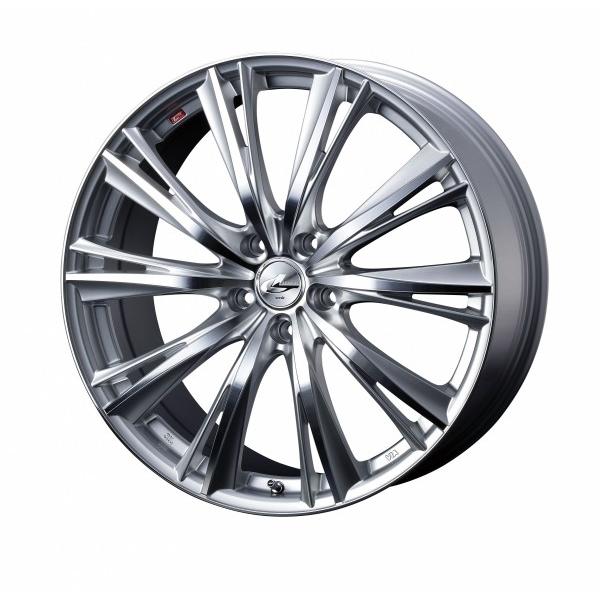 ウェッズ LEONIS レオニス WX 19インチ リム幅7.5J インセット+53 5穴 PCD114.3 HSMC (ハイパーシルバー ミラーカット) ホイール 2本セット