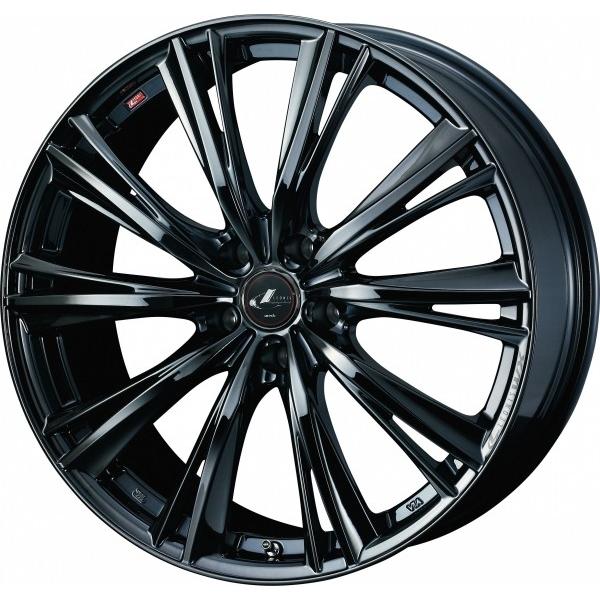 送料無料 LEONIS レオニス WX 19インチ リム幅8.0J インセット+48 5穴 PCD114.3 BMC1 (ブラックメタルコート ワン) ホイール 4本セット
