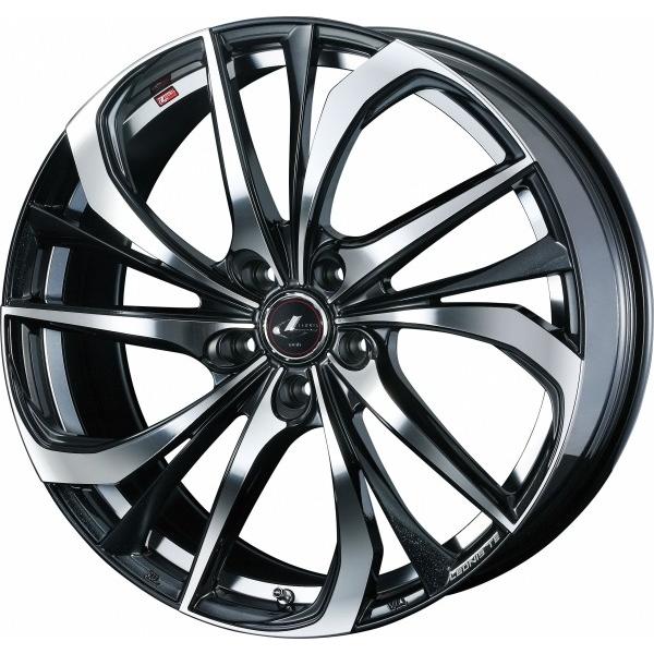 ウェッズ LEONIS レオニス TE 20インチ リム幅8.5J インセット+45 5穴 PCD114.3 PBMC (パールブラック/ミラーカット) ホイール 4本セット