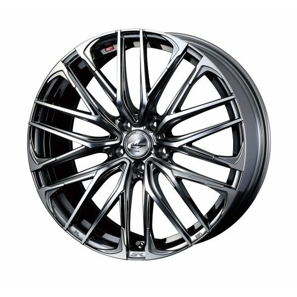WEDS - ウェッズ LEONIS レオニス SK 17in リム幅6.5J はたご屋仕かける+53 5穴 PCD114.3 BMCMC (ブラックメタルコート 鏡鑑はね除ける) 銀輪 4本