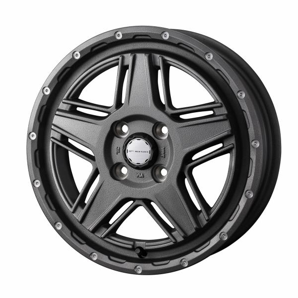 ウェッズ MUD VANCE マッドヴァンス 07 12インチ リム幅4.0J インセット+40 4穴 PCD100 フリントグレイ ホイール 2本セット