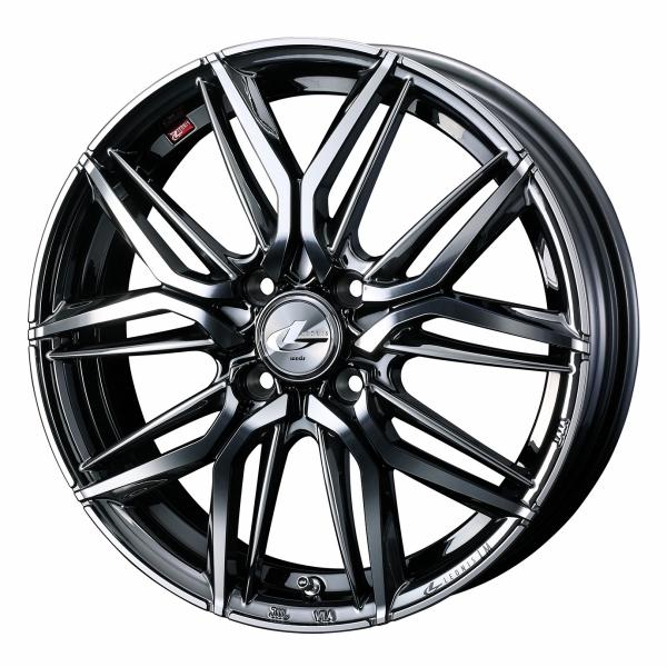 ウェッズ LEONIS レオニス LM 17in リム幅6.5J はたご屋仕掛ける+42 4穴 PCD100 BMCMC (ブラックメタルコート/鏡鑑切り捨てる) 車輪 4本セ 自動車-車、バイク、自転車