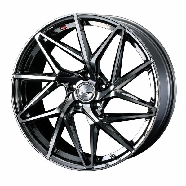 ウェッズ LEONIS レオニス IT 19インチ リム幅8.0J インセット+50 5穴 PCD114.3 BMCMC (ブラックメタルコート/ミラーカット) ホイール 2本