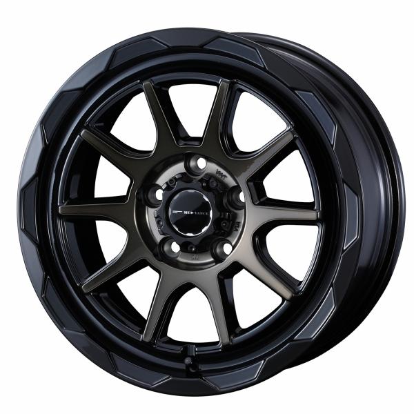 ウェッズ MUD VANCE 06 17インチ リム幅7.0J インセット+40 5穴 PCD114.3 ブラックポリッシュブロンズクリア ホイール 1本