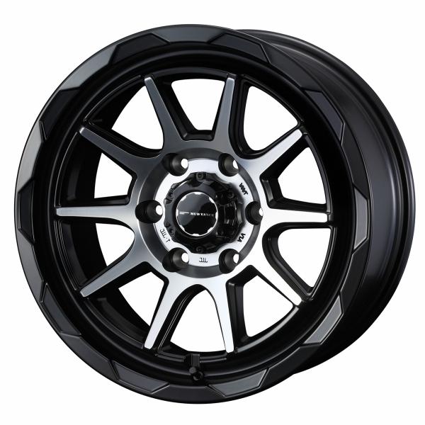 ウェッズ MUD VANCE 06 17インチ リム幅6.5J インセット+38 6 PCD139.7 マットブラックポリッシュ ホイール 2本セット