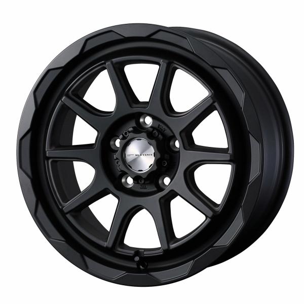 ウェッズ MUD VANCE 06 16インチ リム幅7.0J インセット+38 5穴 PCD114.3 フルマットブラック 2本セット