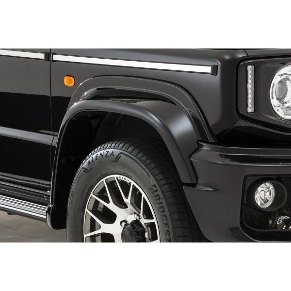 長納期商品 ジムニーシエラ JB74 little G オーバーフェンダー＆アルミステップ 塗装済 ブルーイッシュブラックパール3（ZJ3）