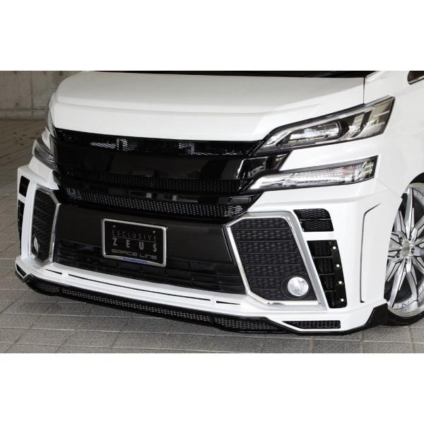 2色塗り分け塗装済 15 1 Grace ヴェルファイア Z フロントスポイラー Led付属 Grade Hybrid オートヴィレッジ Zr Ggh Agh Ayh Zr フロントスポイラー Led付属 Za Line ヴェルファイア Autovillage