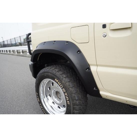 【最終】 カラー番号をご指定下さい ジムニーシエラ JB74 CLS-UP オーバーフェンダー4P 付属シール:シルバー 【BCD2574959412】(90004円)